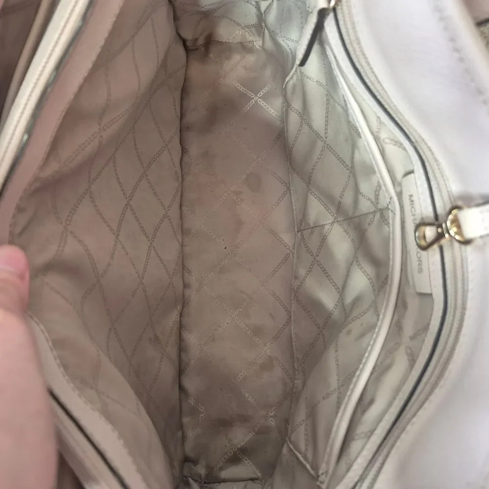 Michael Kors Shania Jet Set Travel Tote Bag Chain Link Blush Pink